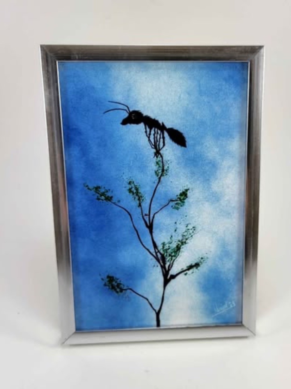 Framed Ant on a Plant Archival Print